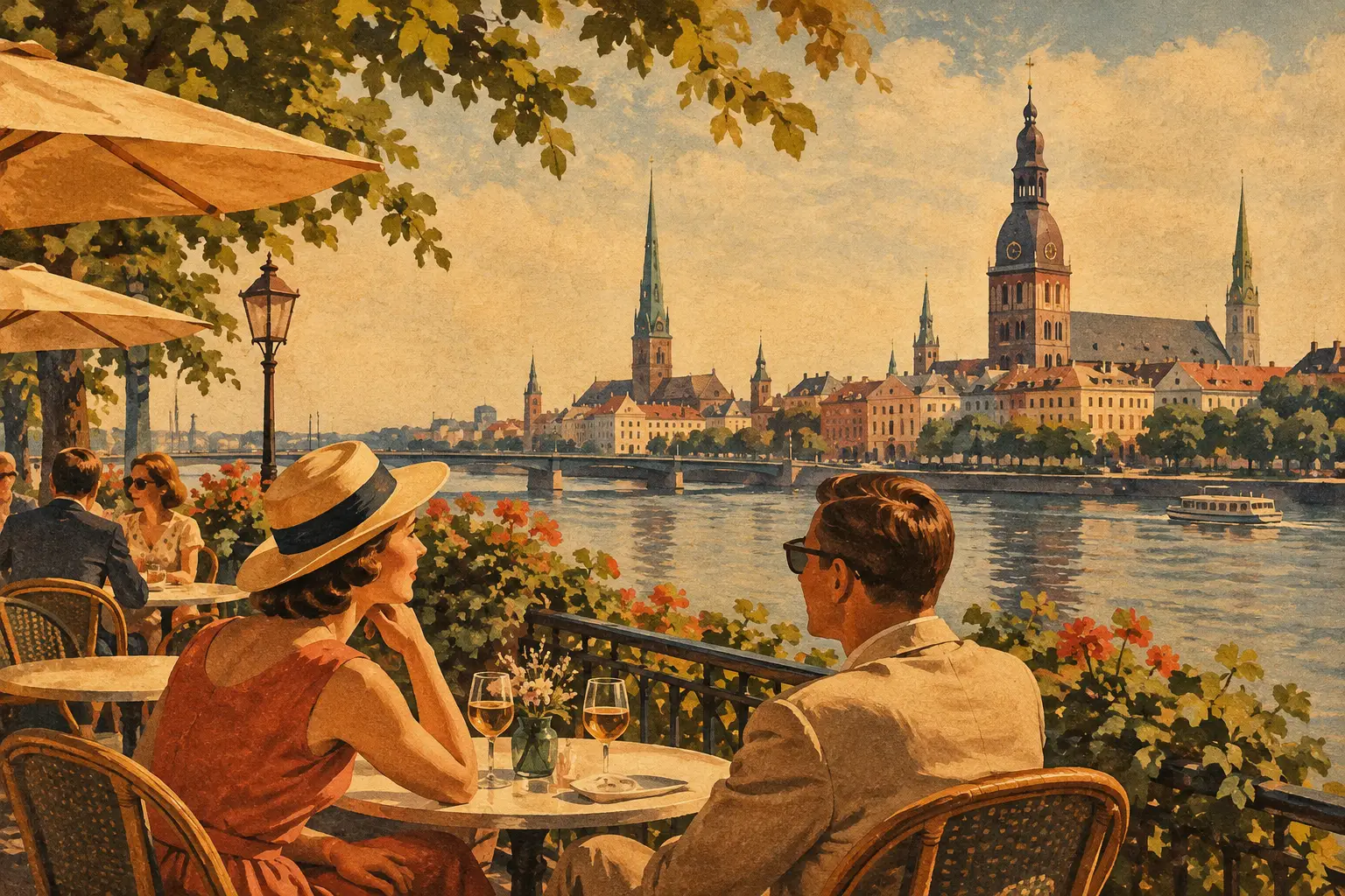 Terrace Dining in Riga With More Character