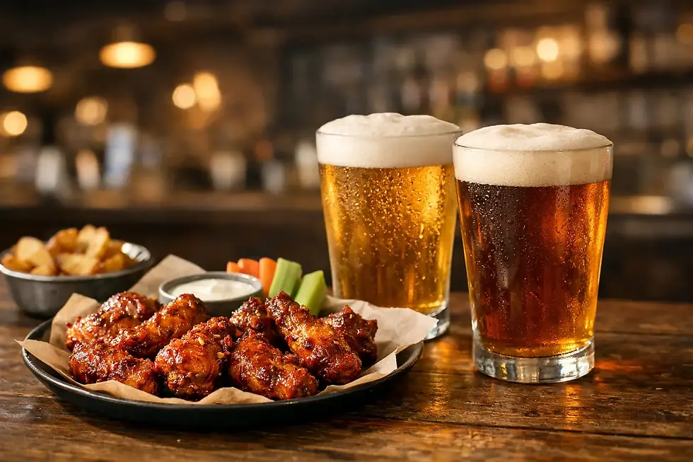 Best Beers With Spicy Wings at the Pub