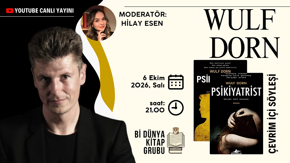 Wulf Dorn ile "Psikiyatri 1/2" kitabı üzerine söyleşi