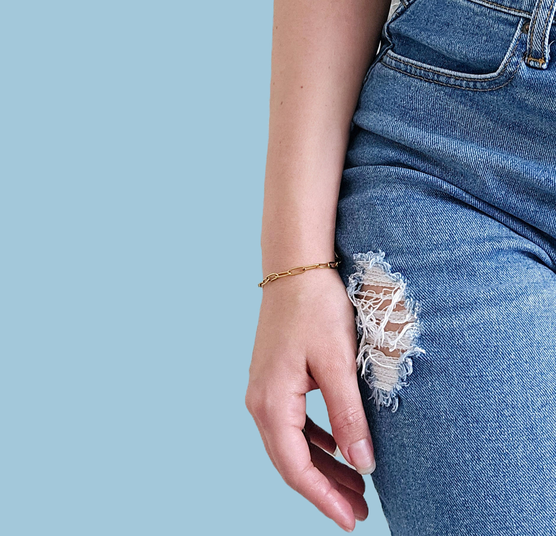 Paperclip Bracelet -Gold Plated