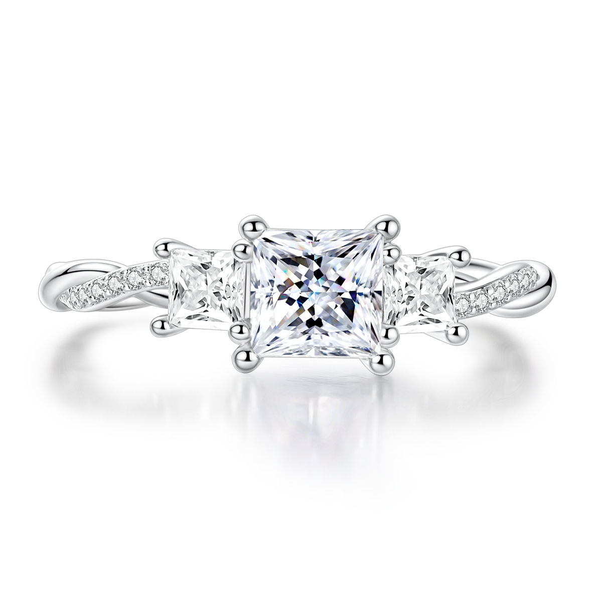 Moissanite Beauty Ring - S925
