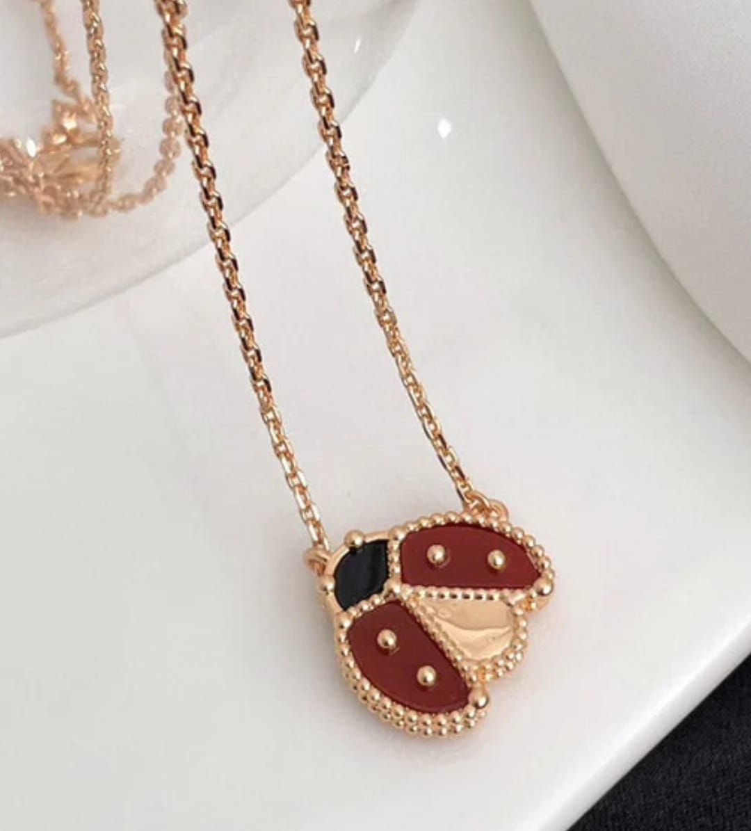 Lady Luck Charm Necklace- Gold Plated