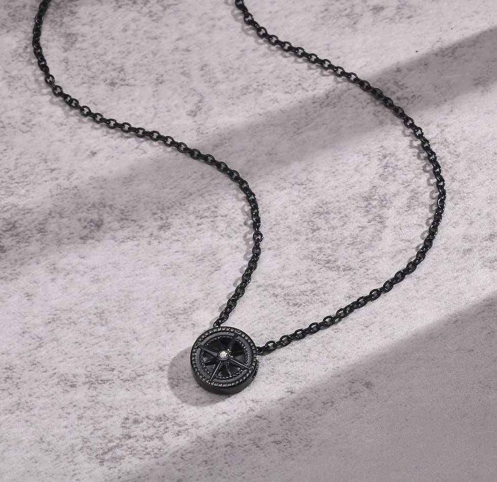 Thumbnail: North Star Neckl -Real Gold plated