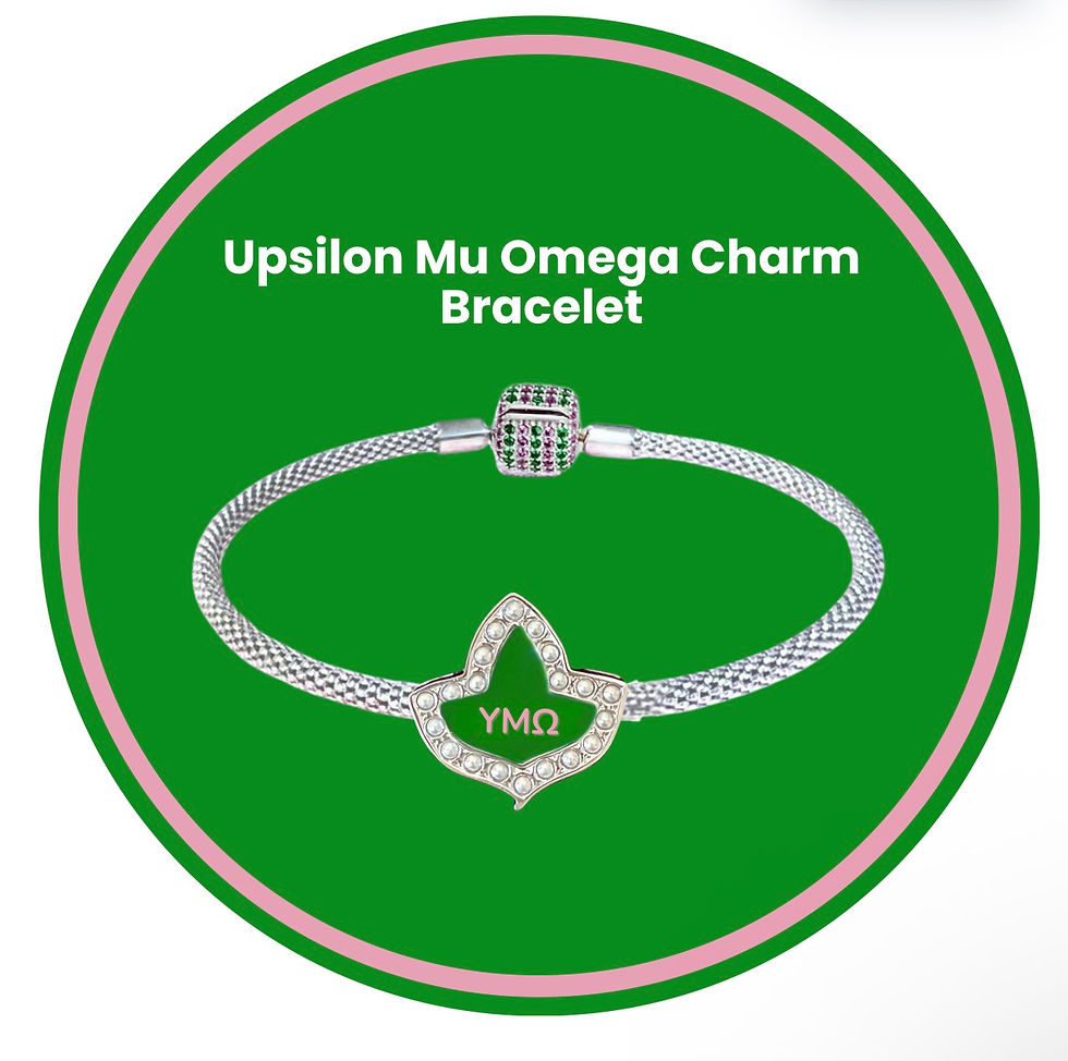 PRE-ORDER Upsilon Mu Omega Charm Bracelet
