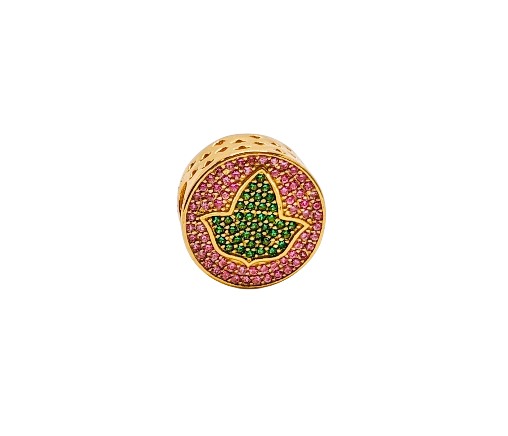 Ivy Charm (Round/Gold)