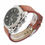 Miniatura: Reloj con pulsera en cuero marron