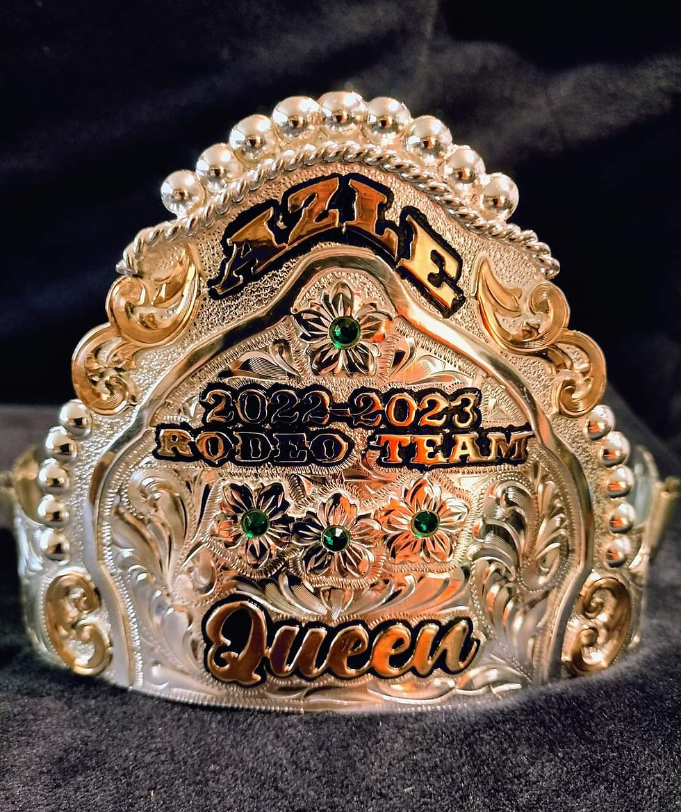 Thumbnail: Custom rodeo crowns for male and female 