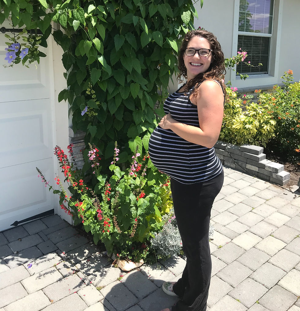 Meggie pregnant with her daughter