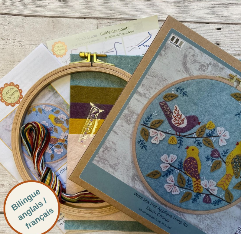Thumbnail: Dawn Chorus Appliqué Hoop Craft Kit- Corinne Lapier
