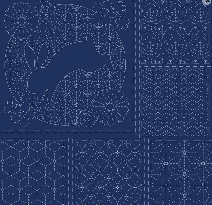 SASHIKO PANEL NAVY