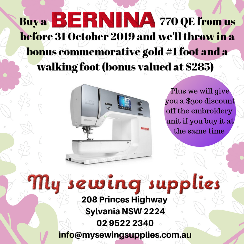 Bernina 770 with or without embroidery unit Bernina 770 with or without embroidery unit