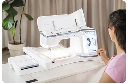 Thumbnail: Brother Celeste CX1e embroidery machine