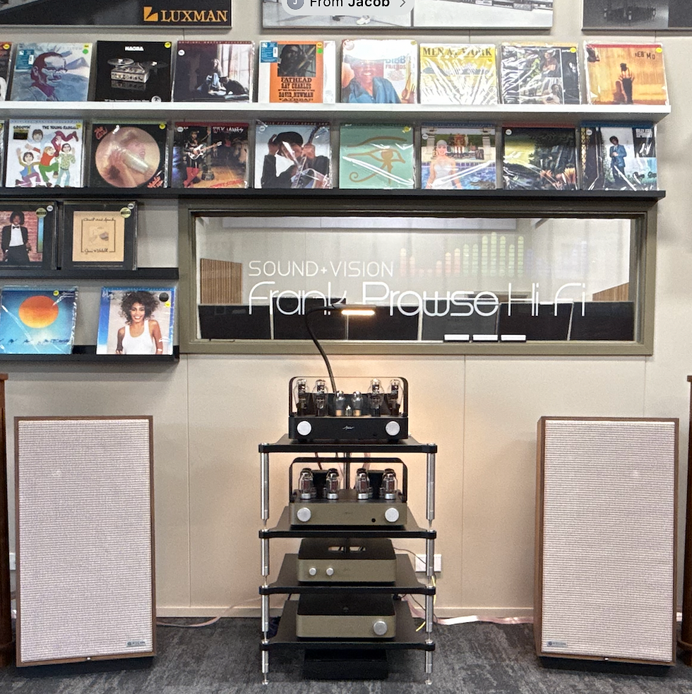 Frank Prowse Hi Fi - Perth : now has the FEZZ Lybra 300B and FEZZ Olympia powering the Pylon JADE 30 .