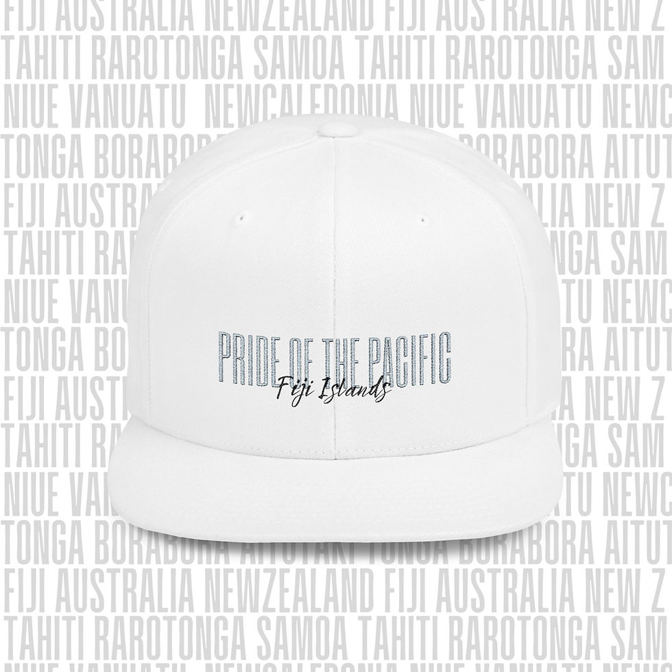 Fiji Islands Pride of the Pacific Emboidary Snapback Hat