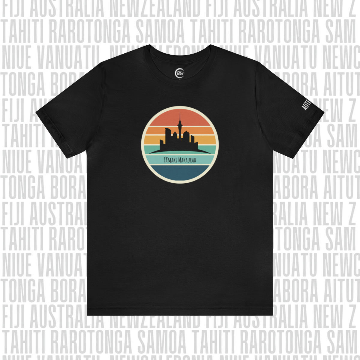 Tamaki Makaurau Auckland New Zealand Crew Neck T-Shirt