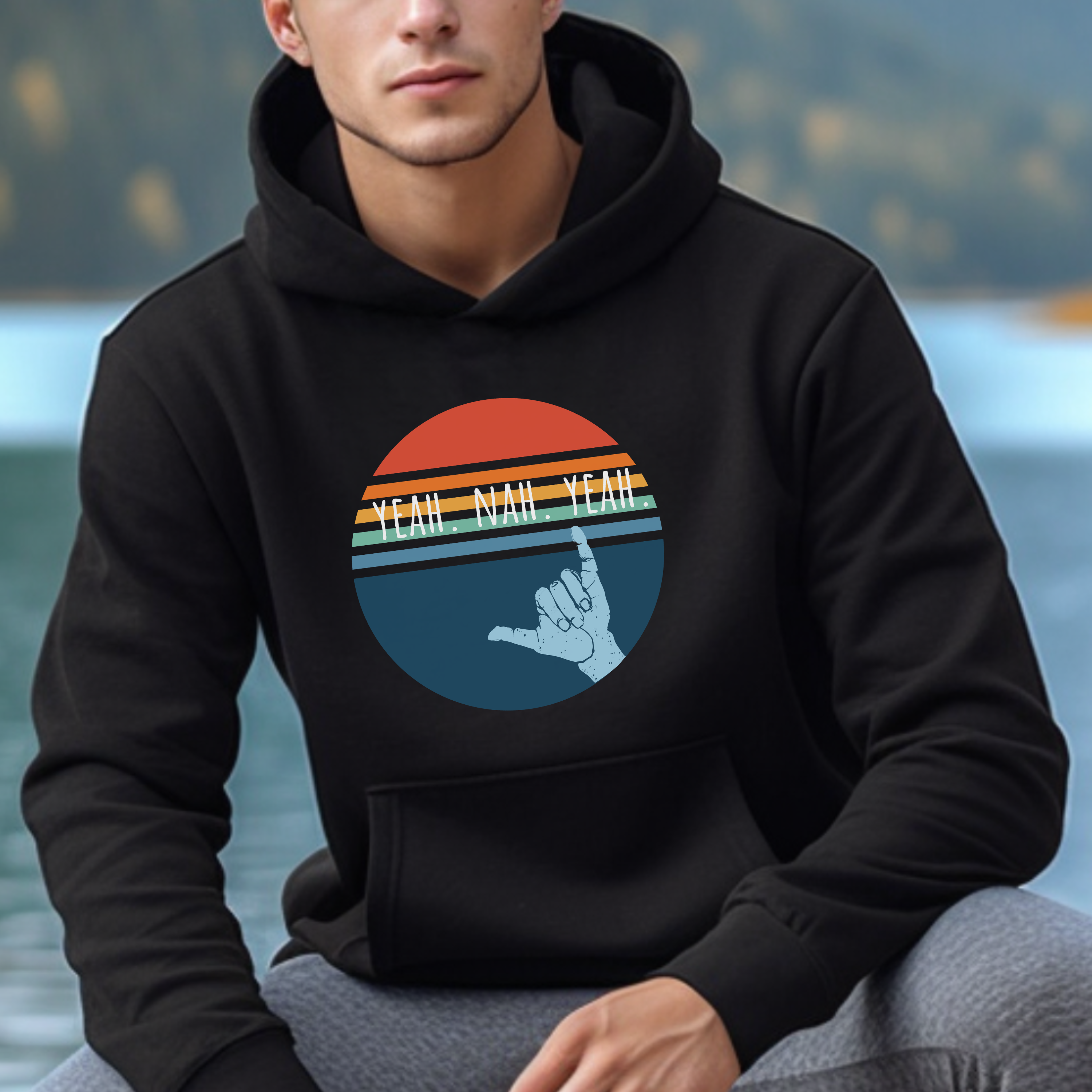 New Zealand Hoodie - Kiwi Slang Yeah Nah Yeah