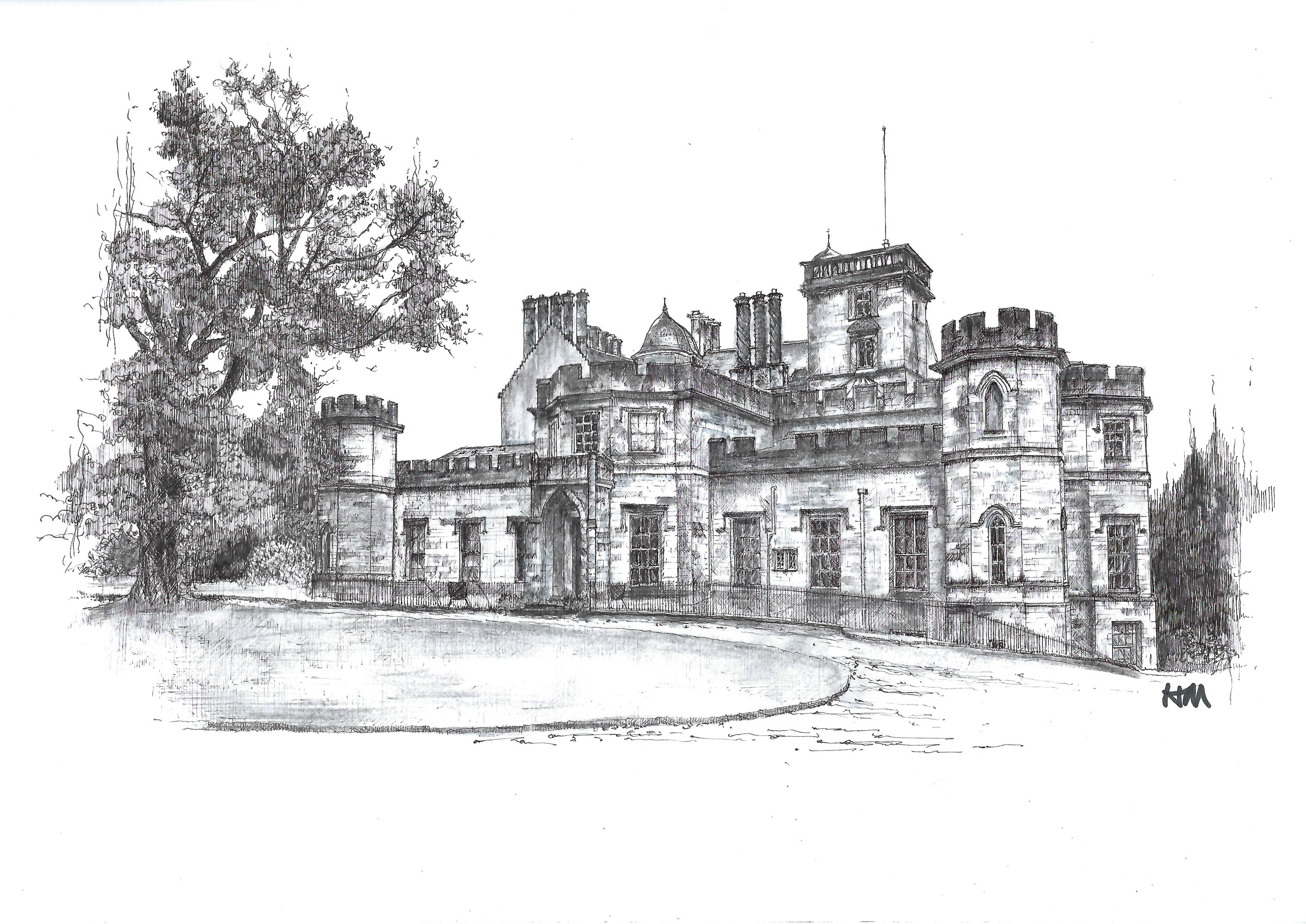 Limited Edition Print of Winton Castle, Pencaitland