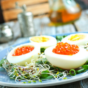 Eggs Stuffed with Caviar