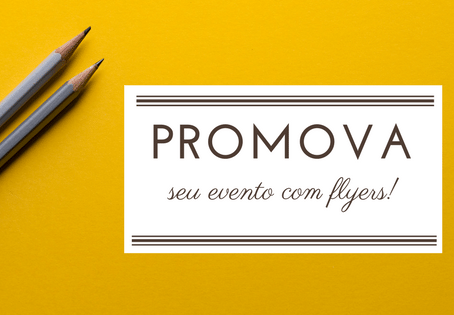 Promova seu evento com flyers