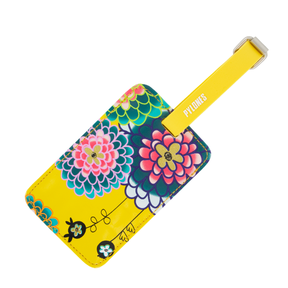 Pylones TA. Voyage Luggage Label - Dahlia