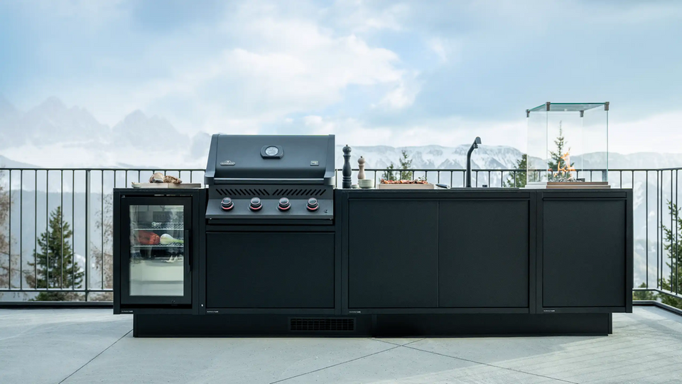 black-burnout-outdoor-kitchen-with-fridge-and-barbecue