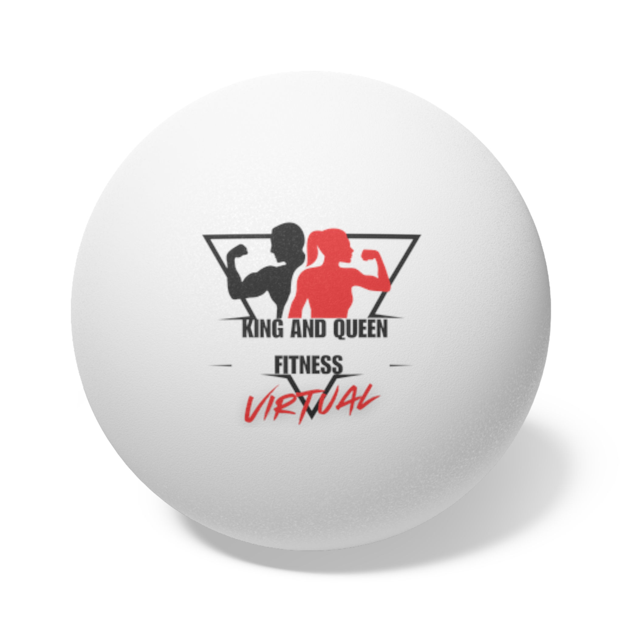 King and Queen Fitness Virtual Custom Ping Pong Balls