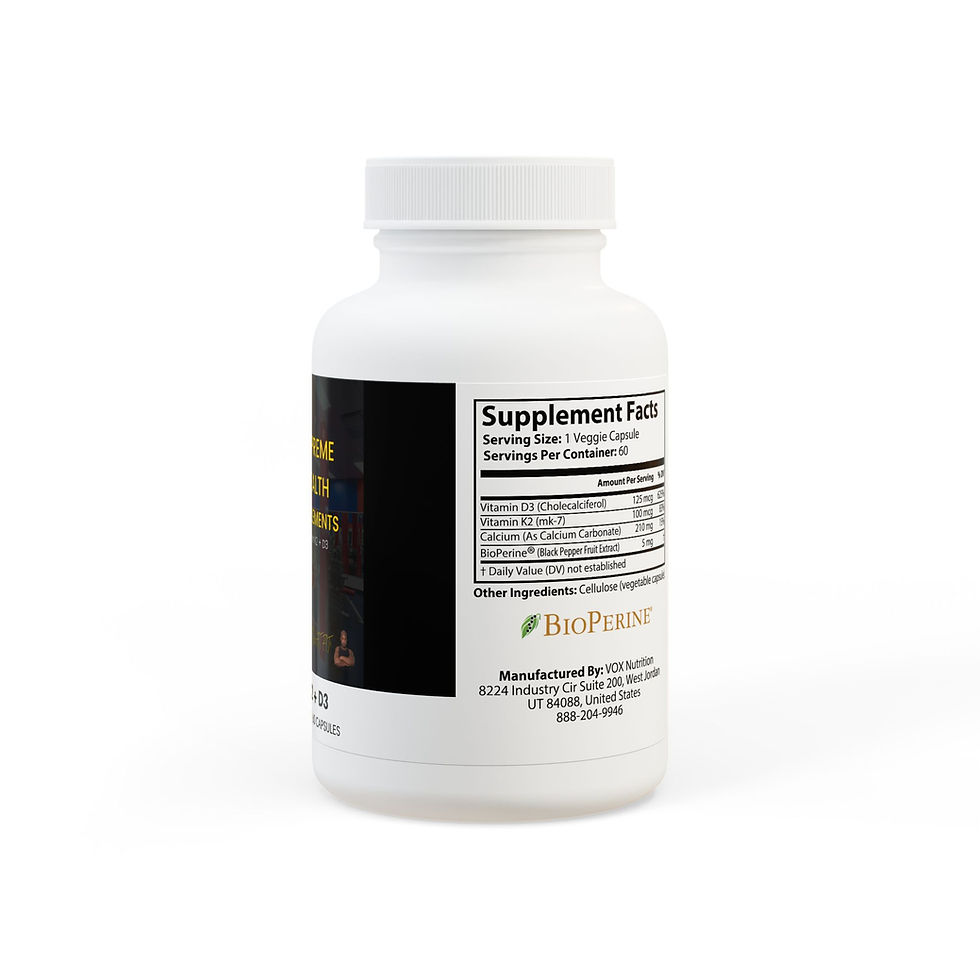 Thumbnail: Vitamin K2 + D3 Supplement (60 Capsules)