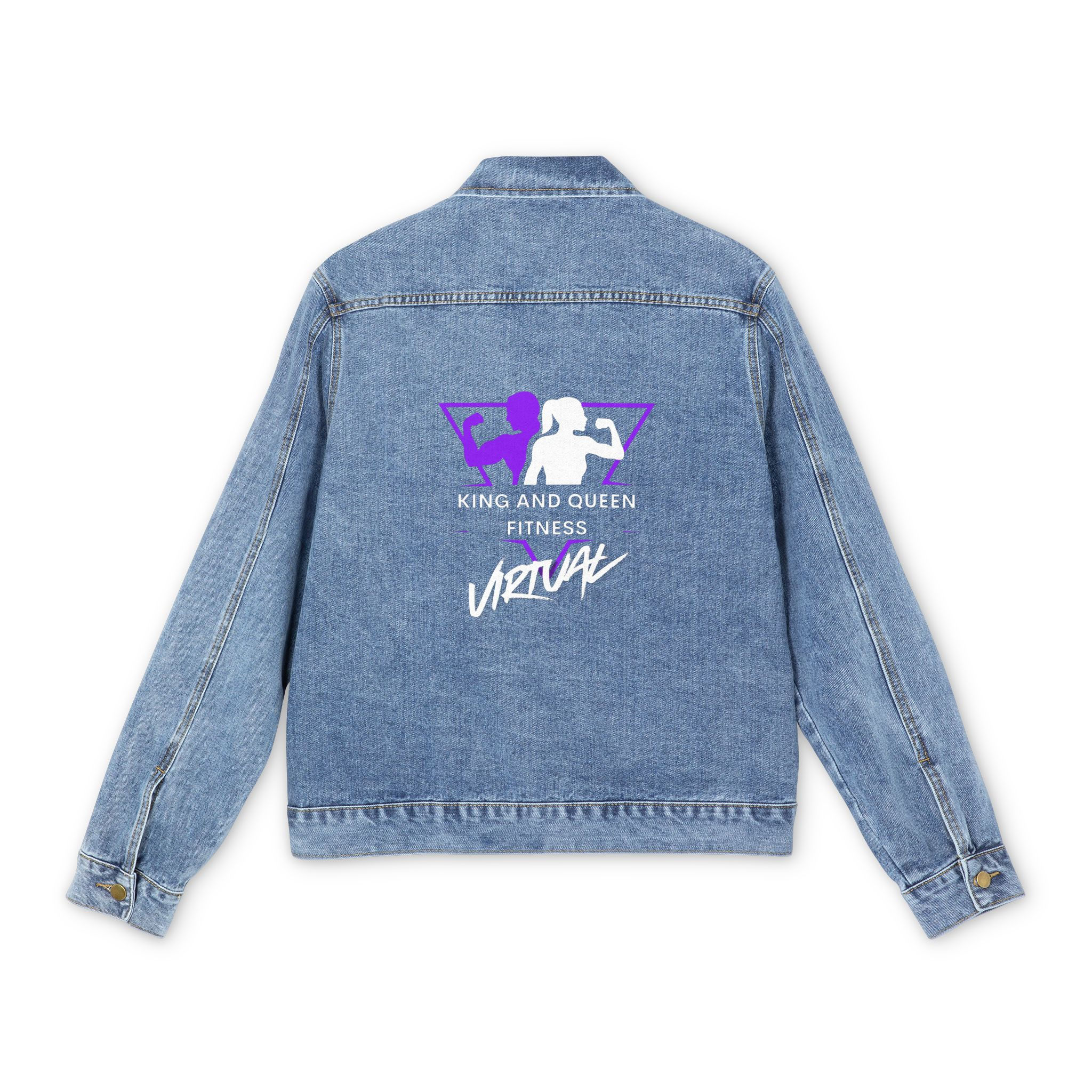 King and Queen Fitness Denim Jacket — Men's Denim Jacket