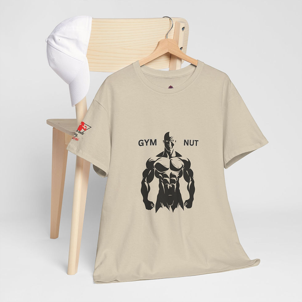 Thumbnail: King and Queen Fitness Tee — 'Gym Nut Mafia' Workout Shirt