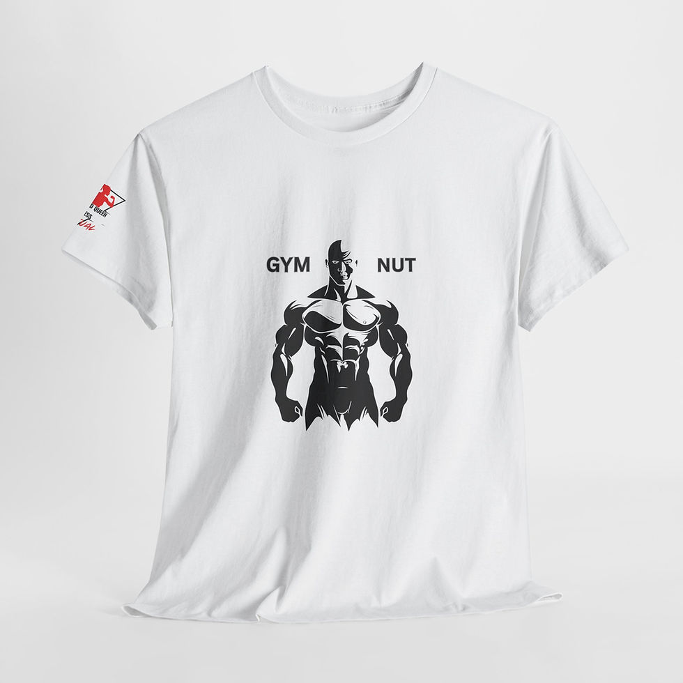 Thumbnail: King and Queen Fitness Tee — 'Gym Nut Mafia' Workout Shirt