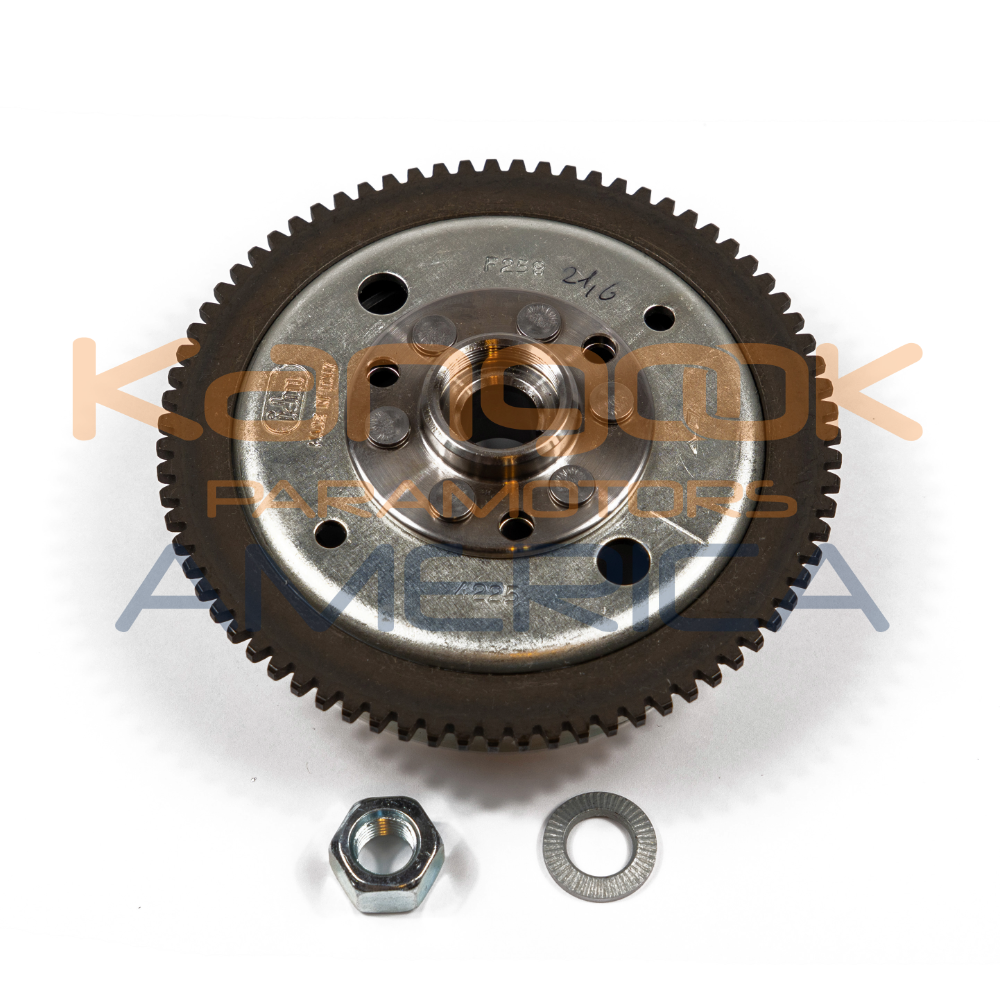 C034 Flywheel with starter gearing with Nut