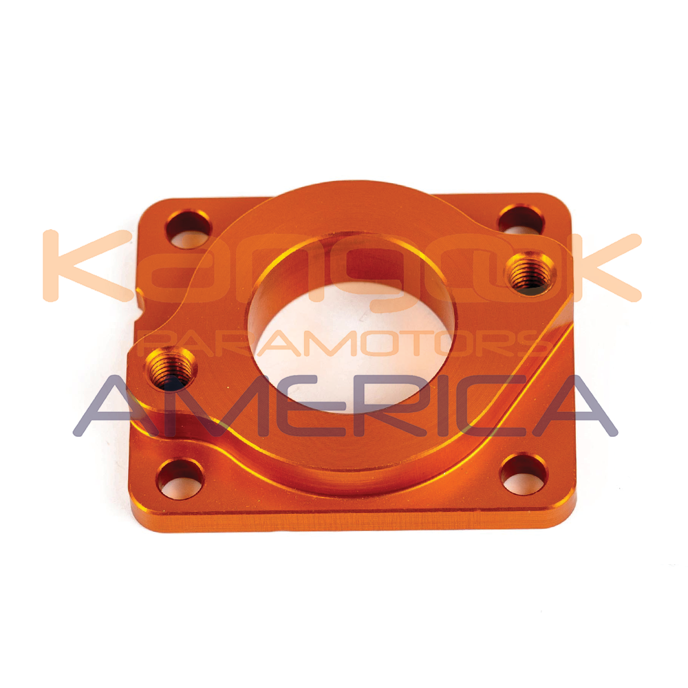 AT084a Carburetor flange for WB carburetor, orange