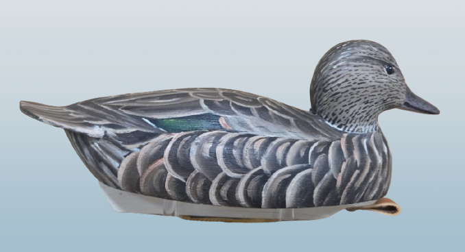 Thumbnail: Greenwing Teal Decoy by Ron Rue