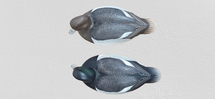 Thumbnail: Bill Joiner Miniature Blackhead Decoys