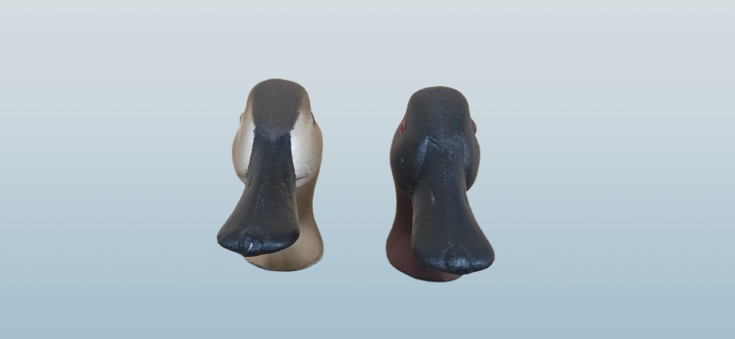 Thumbnail: Bookends Painted by Charlie Joiner