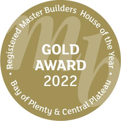 Registered Master Builders House of the Year Gold Award 2022, Bay of Plenty and Central Plateau