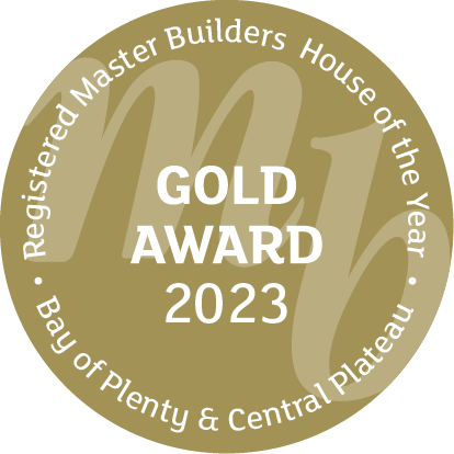 Registered Master Builders House of the Year Gold Award 2023, Bay of Plenty and Central Plateau