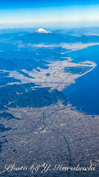 富士山を望む(2023年1月20日)。iphone11で撮影