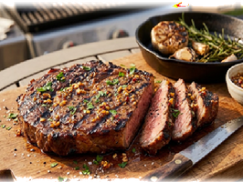 Spicy Garlic Grilled Steak