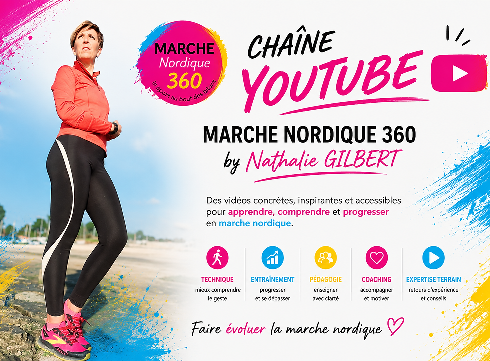 chaine youtube marche nordique 360 by Nathalie gilbert