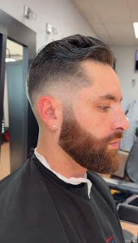 scissor fade at Chair 1 barber in Lawrenceville, GA