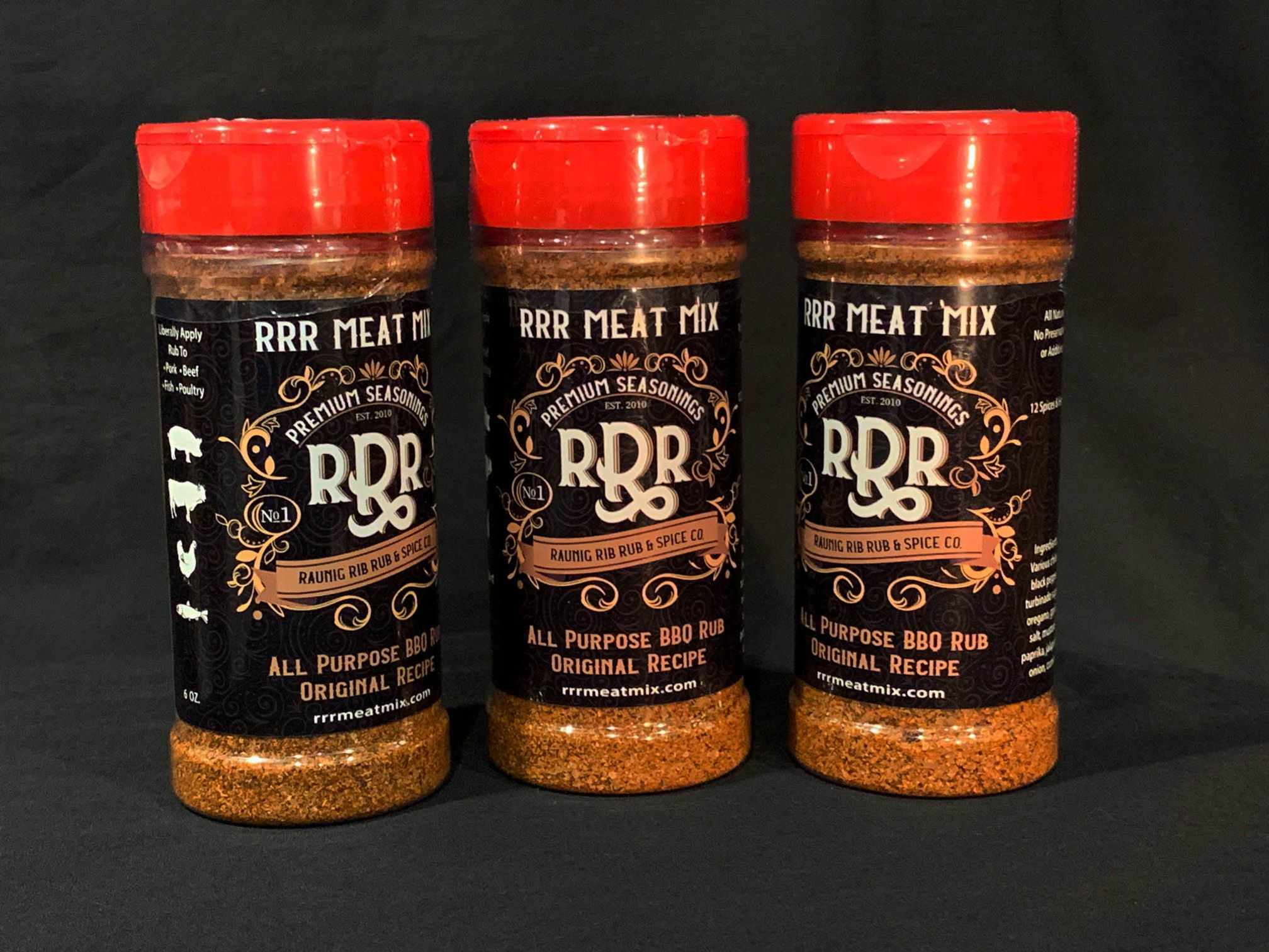 R.R.R. Meat Mix 3 pak of 6 oz. jars