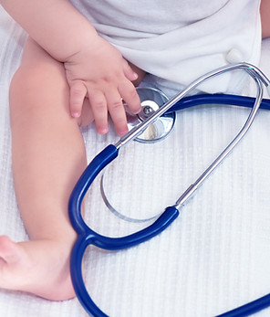 Baby with Stethoscope