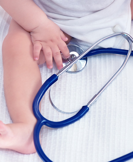 Baby with Stethoscope