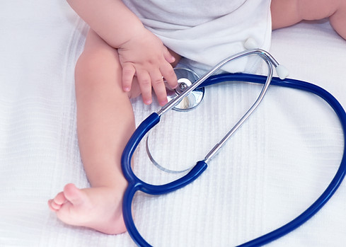 Baby with Stethoscope