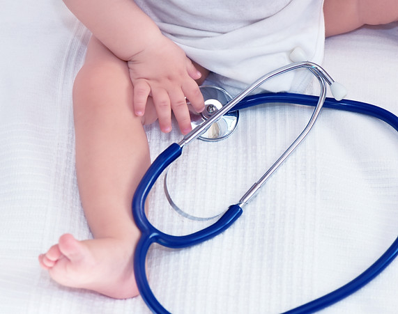 Baby with Stethoscope
