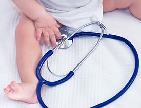 Baby with Stethoscope