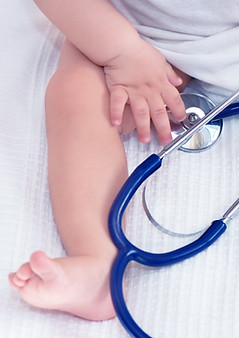 Baby with Stethoscope