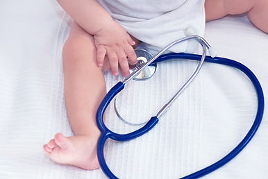 Baby with Stethoscope