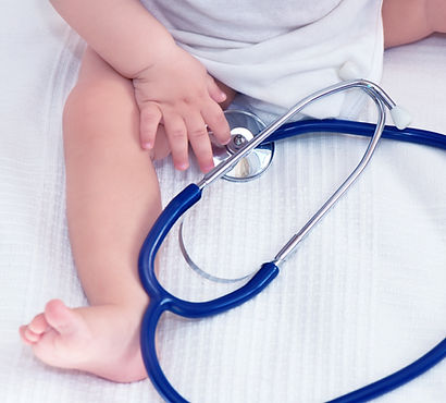 Baby with Stethoscope